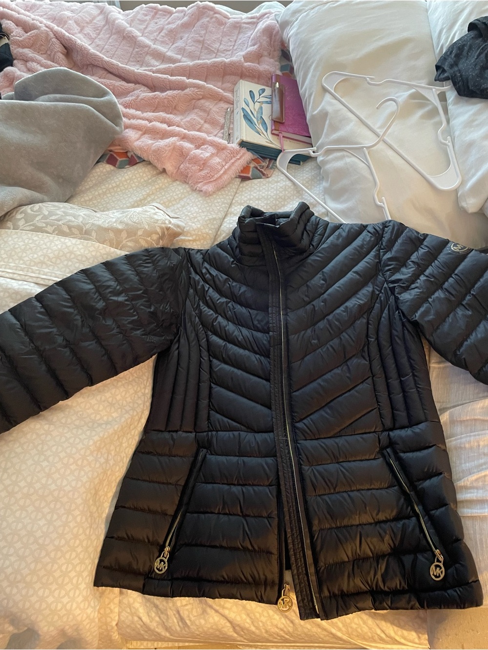 Michael Kors Black Quilted Packable Puffer Jacket